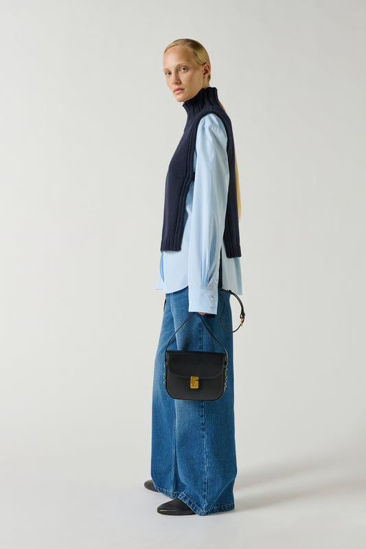 Sac Bellissima Mini - Noir - Cuir - Femme