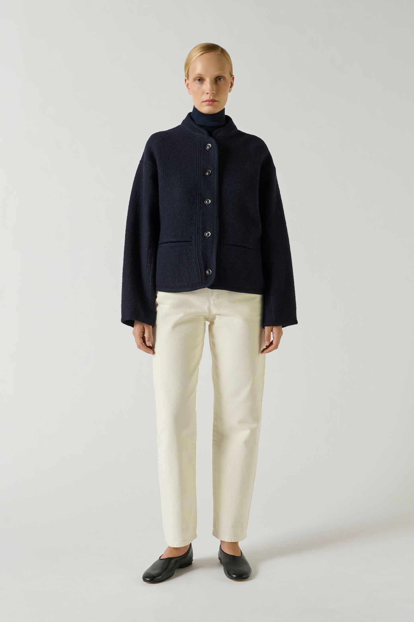 Veste Olympe - Navy - Laine - Femme