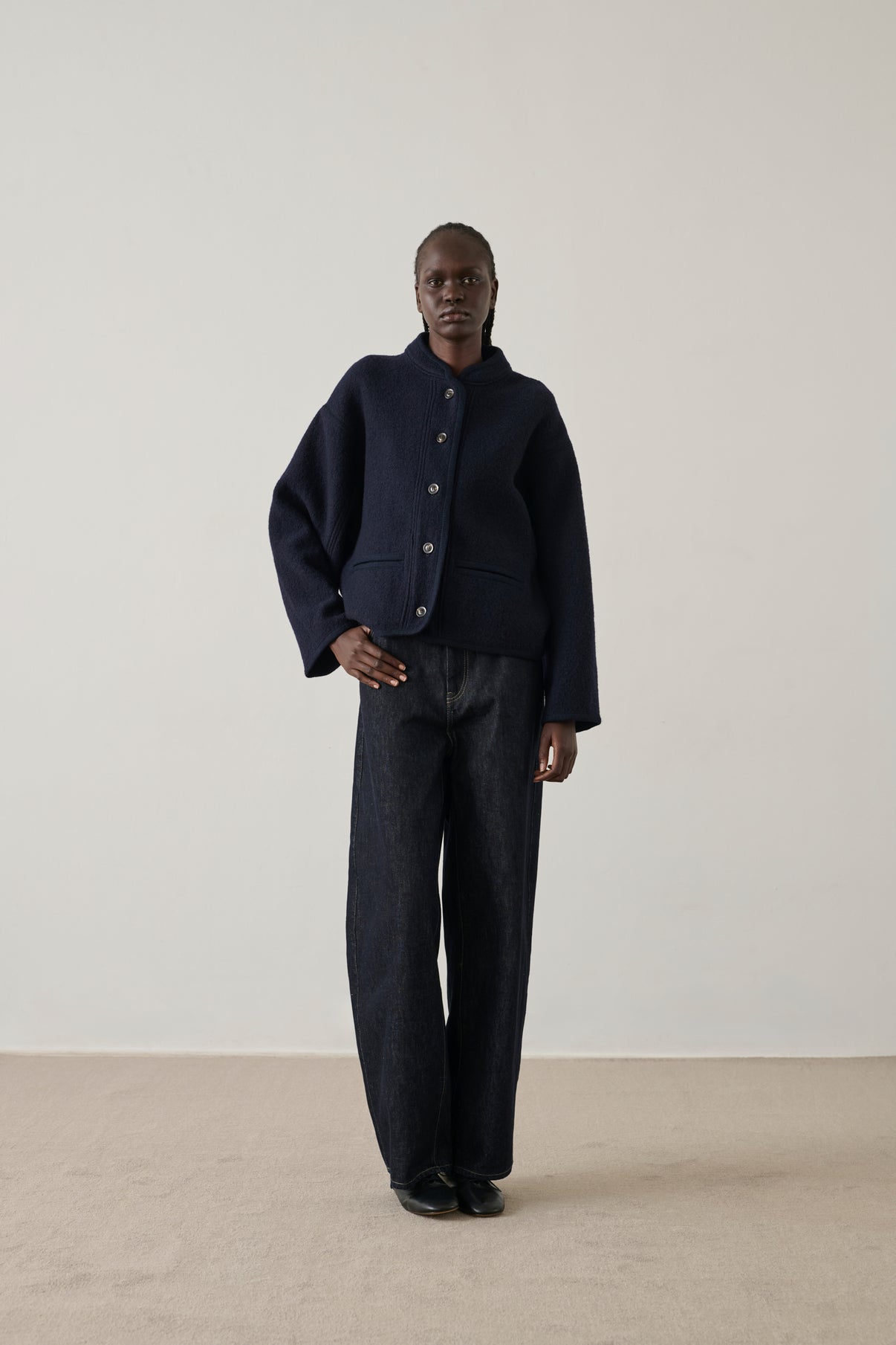 Veste Olympe - Navy - Laine - Femme vue 4