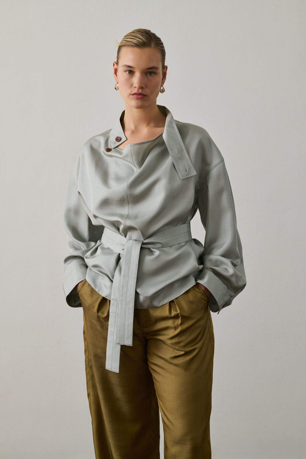 Chemise Felicite - Bleu Glacé - Soie - Femme vue 6